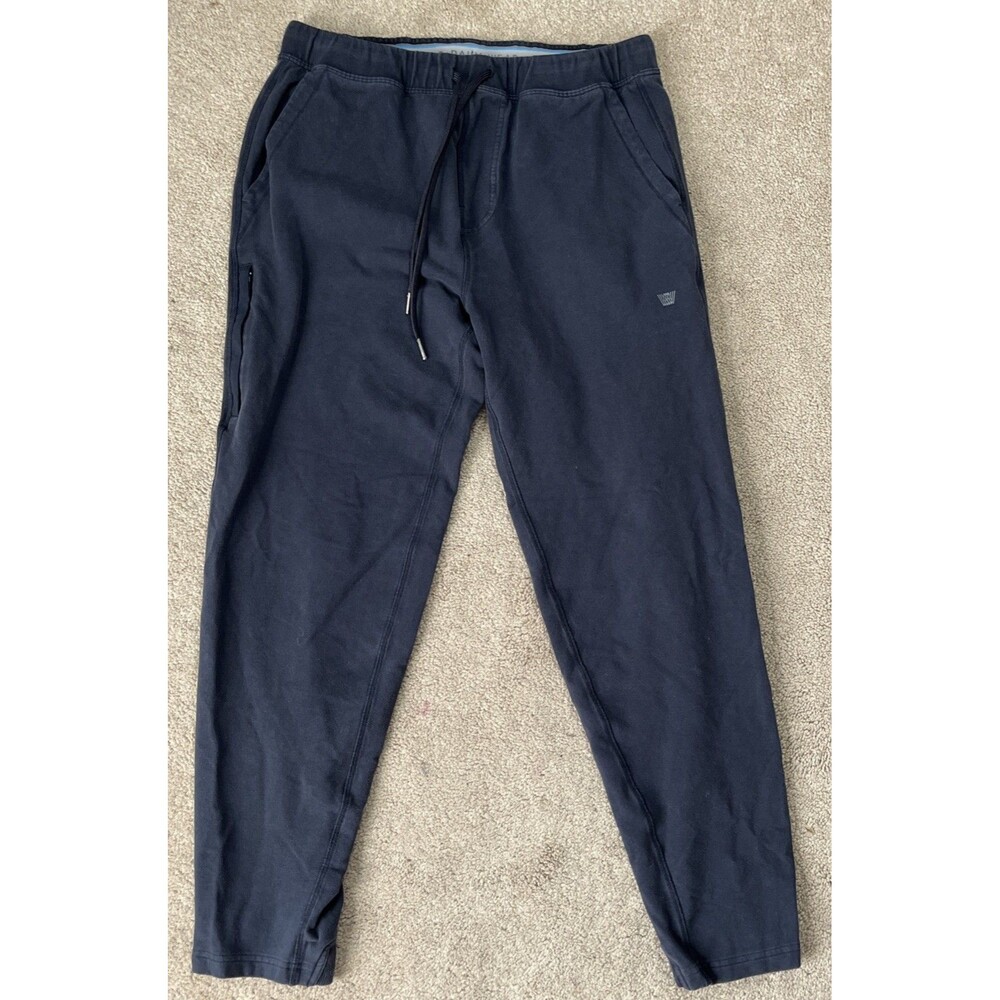 Mack Weldon Ace Sweatpants Mens Medium Blue Cotton Loungewear Comfort Knit
